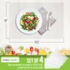 CraftyCrocodile Clear Plastic Placemats Set of 4 - Vinyl Table Protector for Dining, Kitchen, Office, Painting Table, Shelves - Heat Resistant, Crystal Clear, Wipeable Place Mats - 17.5x12 view 4