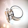 Acrylic Diamond Ring Bridal Napkin Ring Set of Six view 4