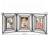 J Devlin Pic 172-3 Triple Picture Frame Vintage Stained Glass Holds 3 Photos 2 x 3 School Wallet Multiple view 3