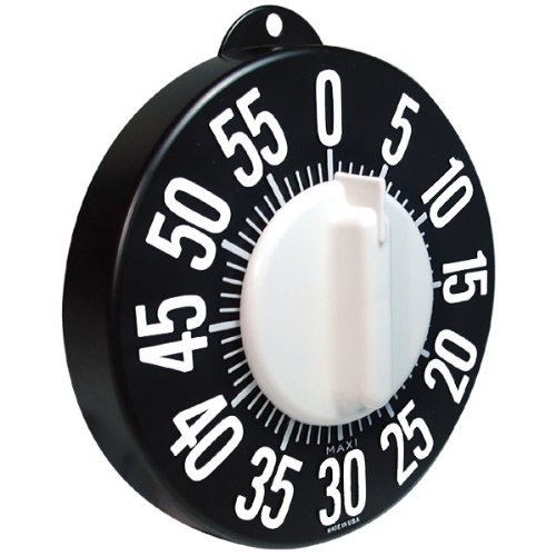 Tactile Long Ring Low Vision Timer - Black Dial