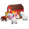 Creative Converting Farmhouse Fun Centerpiece with 3D Barn & Honeycomb Animals view 1
