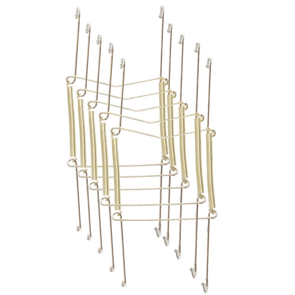 Xinlinke Lot5 6-Inch Small Invisible Plate Wire Hanger Wall Holders with Protective Rubber Cover for 5" to 7" Decorative Tray