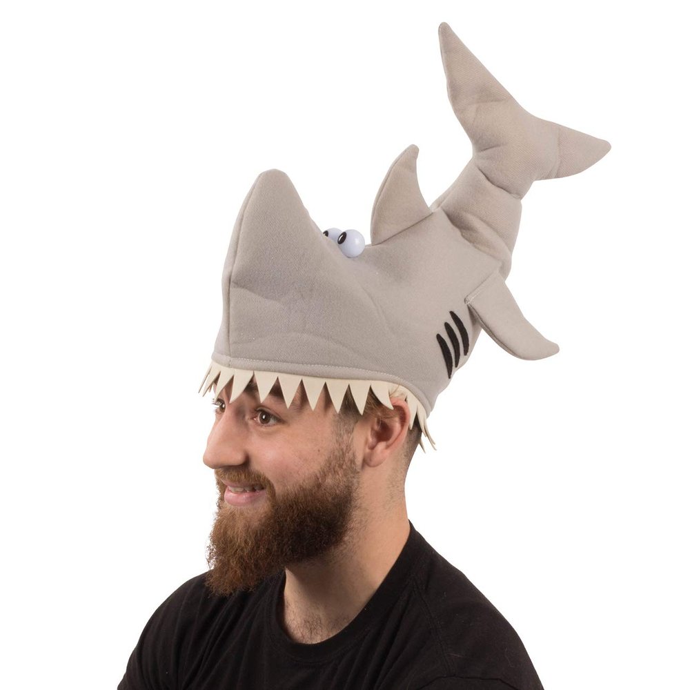 Funny Party Hats Animal Shark Hat - Animal Theme Party Costume - Dress up Hat - Under The Sea - Fish Novelty Hat