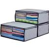 ASTRO Activated Carbon Clothing Organizer Bags, Breathable Material, 3pc, Grey 171-01 view 1