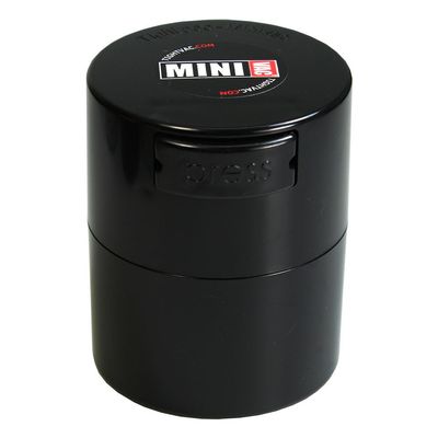 Minivac - 10g to 30 grams Airtight Multi-Use Vacuum Seal Portable Storage Container for Dry Goods, Food, and Herbs - Black
