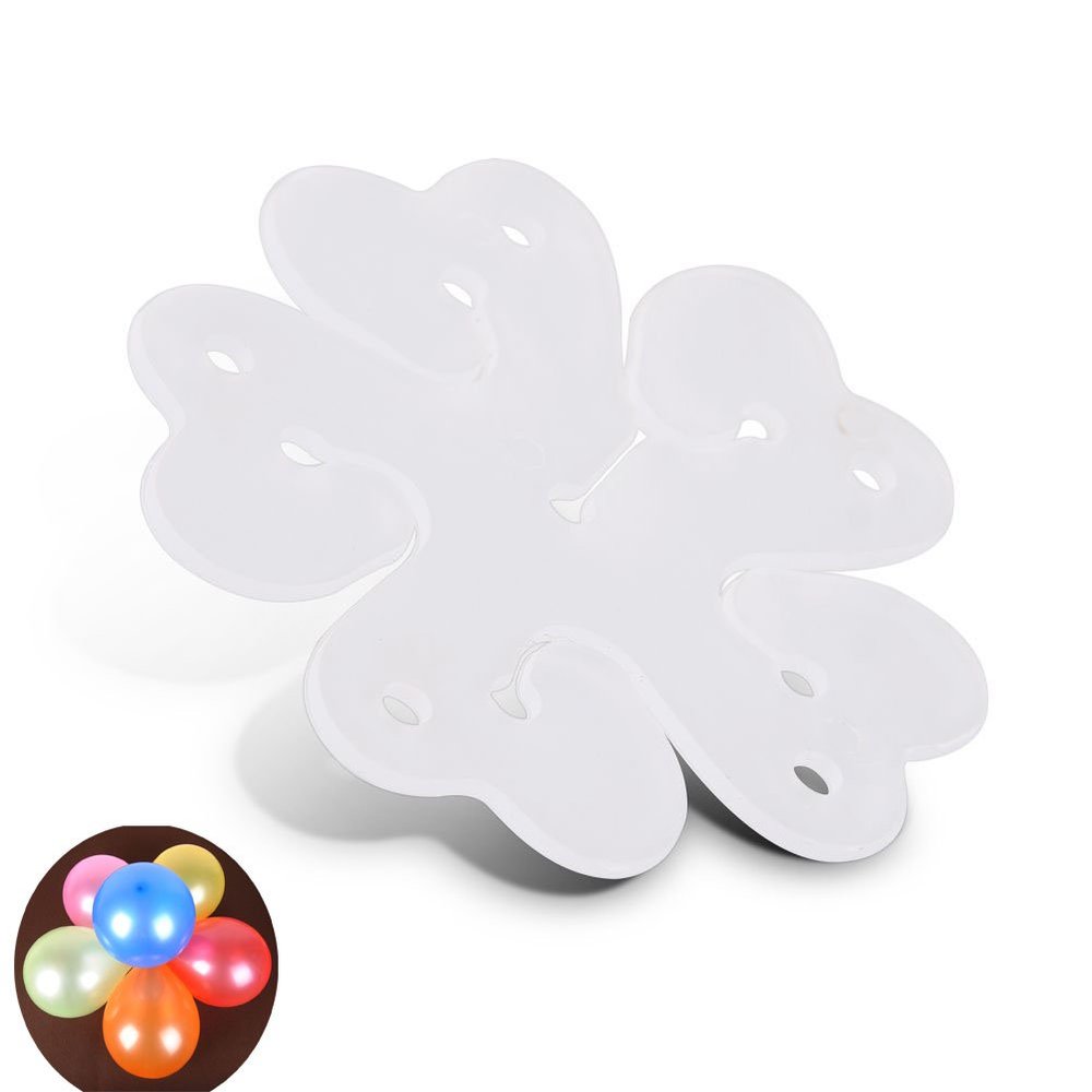 yueton Pack of 50 Portable Flower Shape Balloon Clips Holder for Wedding Event Decorations Birthday Party Supplies