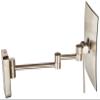 JERDON 8.75-Inch x 6.5-Inch Wall Mount Makeup Mirror - Personal Mirror with 5X Magnification & 14 inch Wall Extension - Nickel Wall Mount Arm - Model JRT695N view 4