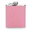 Pink Glitter 7oz Stainless Steel Hip Flask view 1