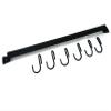 Wall-Mounted Wrought Iron Mug Rack, 24.5" with 6 Cup Hooks, Made in USA view 2
