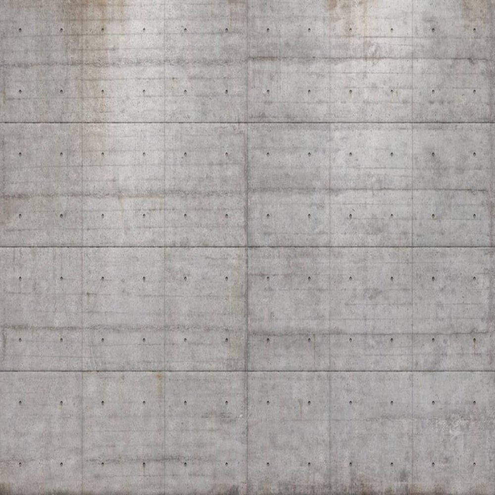 Komar 8-938 Concrete Blocks Wall Mural, Grey, 145x100x0.125