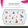 Pimpernel Wrendale Designs Large Handled Tray, Woodland Creatures - Cottagecore Kitchen Decor - Melamine Serveware Tray for Snacks, Breakfast, Tea - Dishwasher Safe - Great Gift for Animal Lovers view 3