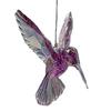 Kurt Adler T2031 3 Assorted Acrylic Iridescent Purple, Blue and Clear Hummingbird Christmas Ornaments view 3