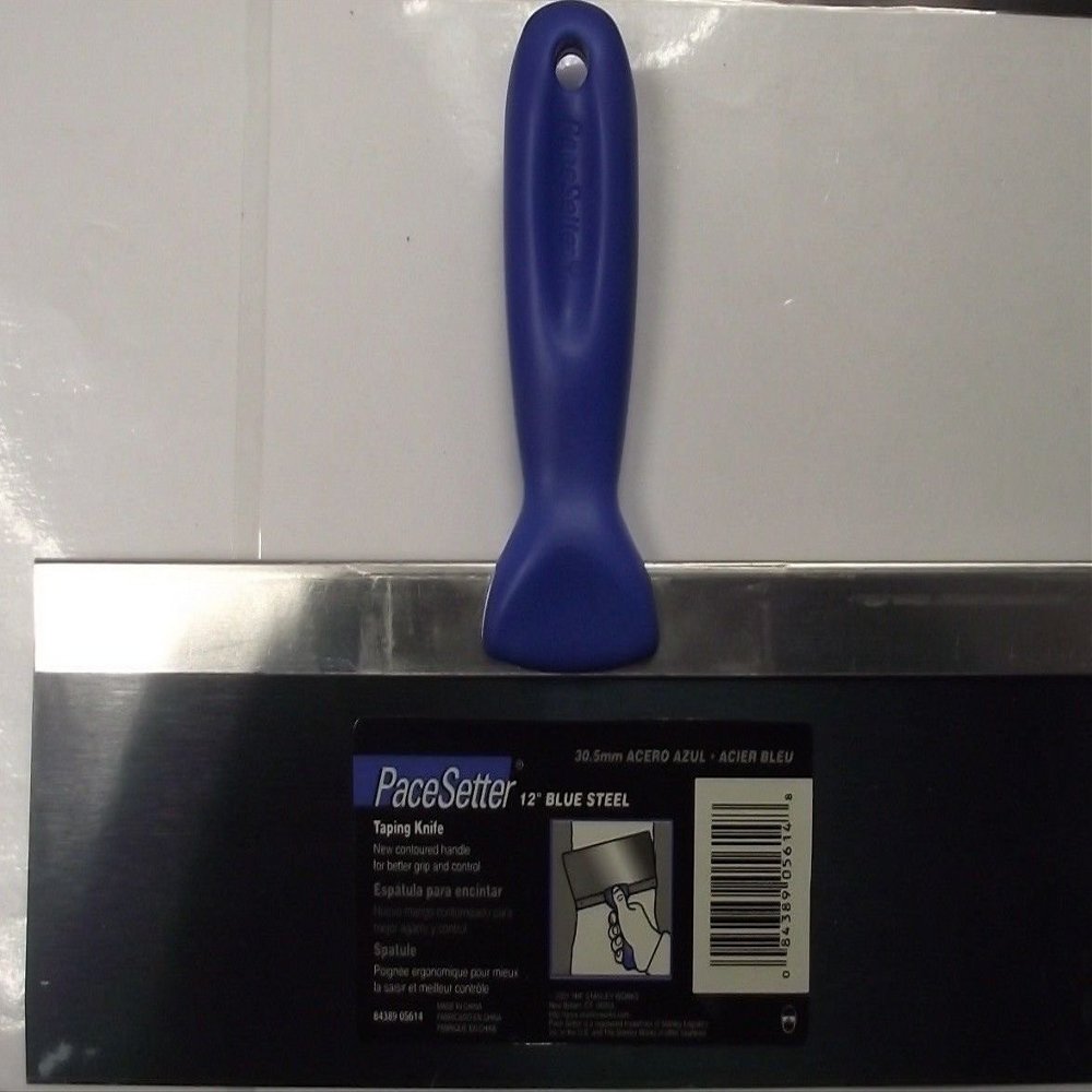 Pacesetter 12" Blue Steel Taping Knife 05614 Contoured Handle