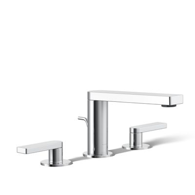 Kohler 73060-4-CP Composed Widespread Bathroom Sink Faucet with Lever Handles, 1.2 gpm, Polished Chrome