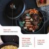 Victoria 4-Quart Cast Iron Dutch Oven with Lid and Dual Loop Handles, Seasoned with Flaxseed Oil, Made in Colombia,Black view 4