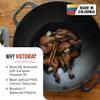 Victoria Cast Iron Wok with Loop Handles, Made in Colombia, 14 Inches view 2