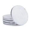 Thirstystone Old Hollywood Round White Marble Coasters, All Natural Marble, Non-Slip Cork Backing, Drink Absorbent & Protects Table, Set of 4 view 1