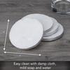 Thirstystone Old Hollywood Round White Marble Coasters, All Natural Marble, Non-Slip Cork Backing, Drink Absorbent & Protects Table, Set of 4 view 3