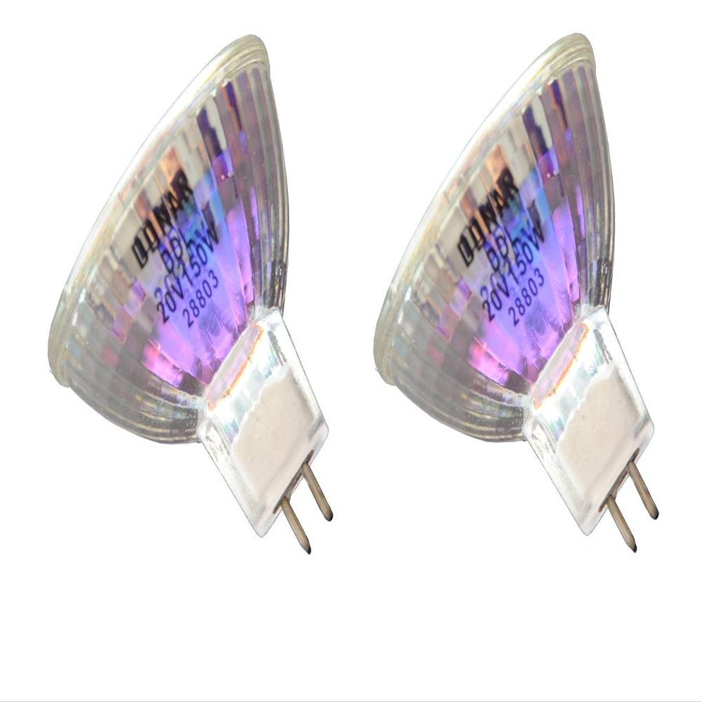 Donar 2pcs DDL 20V 150W Replacement Bulb Compatible with Canon MICROFILM Scanner MS300, MS300 II, MS400 MS500 MH7-3035 MS350 MS800 Micrographics Halogen Lamp FP 400  OHMEDA 6 BILIBLANKET