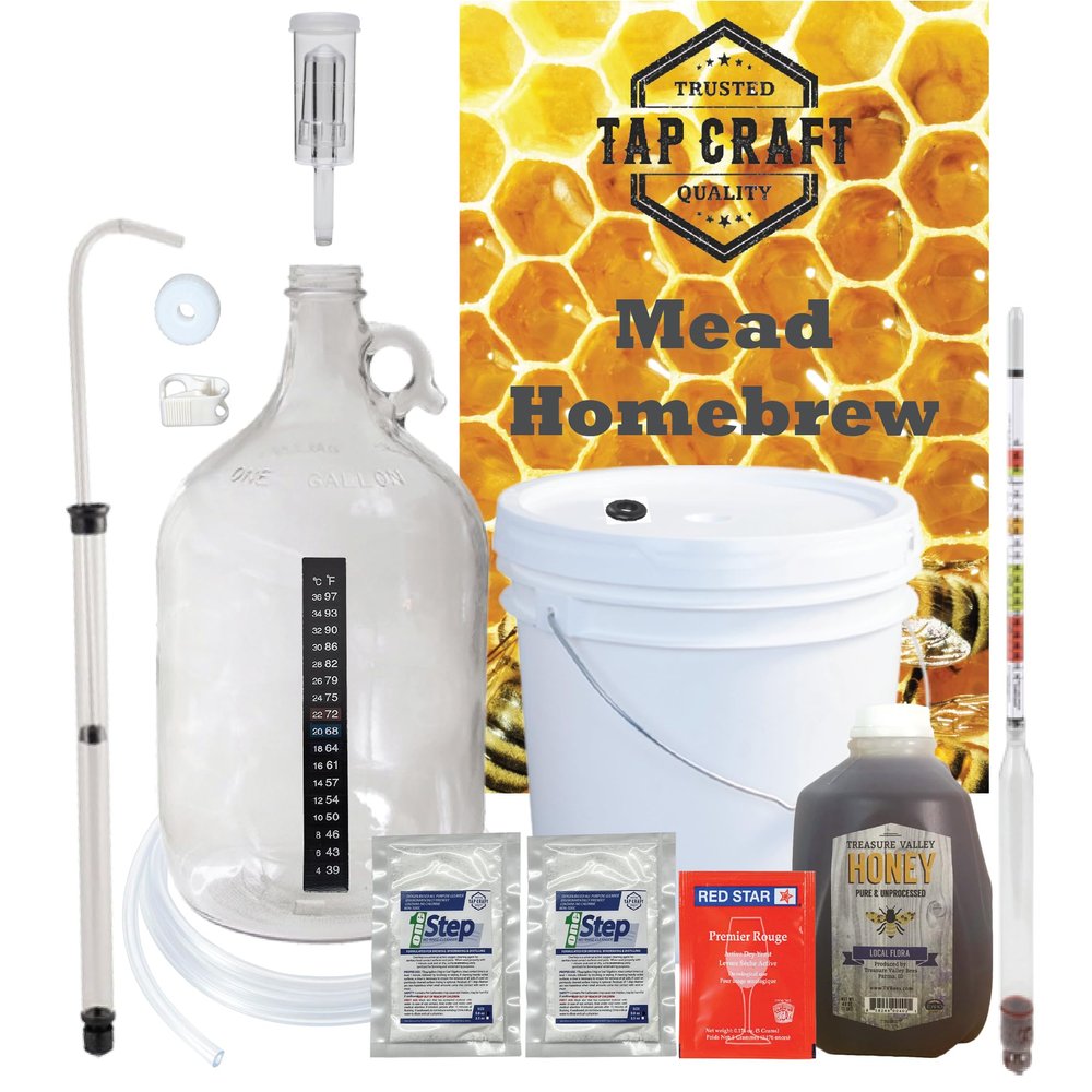 HomeBrewStuff - Premium Mead Making Kit - One Gallon - Make Your Own Mead Kit - Mead Making - Great Gift Ideas