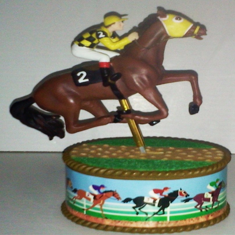 Horse and Jockey Music Box