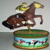 Horse and Jockey Music Box view 1
