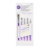 Wilton 5-Piece Decorating Brush Set - Food Safe Decorating Brushes for Dusting Edible Glitter and Painting with Edible Color on Treats, Synthetic Bristles view 1