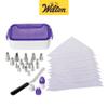 Wilton Cake Decorating Supplies Kit - Decorate Treats with Your Organized Decorating Tool Set, Disposable Pastry Bags, Stainless Steel Icing Tips and Spatula, 46-Piece view 3