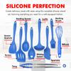 Chef Craft 9 Piece Silicone Kitchen Tool and Utensil Set, Blue view 4