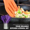 Chef Craft Premium Silicone Kitchen Tool and Utensil Set, 9 Piece, Purple view 4