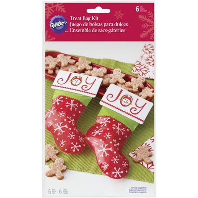 Wilton Stocking Treat Bags,6-Count