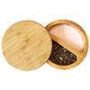 Totally Bamboo Salt Keeper Duet  Bamboo Salt Cellar with Dual Compartments for Salt and Pepper or Spices, Magnetic Swivel Lids, Natural Bamboo Salt Box, 8 Ounce Capacity view 1