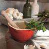 Emile Henry Made In France Mortar And Pestle, Burgundy Red view 2