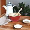 Emile Henry Made In France Mortar And Pestle, Burgundy Red view 3