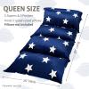 Butterfly Craze Floor Pillow Case, Mattress Bed Lounger Cover, Star Navy, Queen Size - Cozy Seating Solution for Kids & Adults, Recliner Cushion, Perfect for Reading, TV Time (Pillow Not Included) view 3
