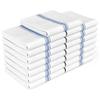 Zeppoli Classic Dish Towels - 15 Pack - 14" by 25" - 100% Cotton Kitchen Towels - Reusable Bulk Cleaning Cloths - Blue Hand Towels - Super Absorbent - Machine Washable view 1