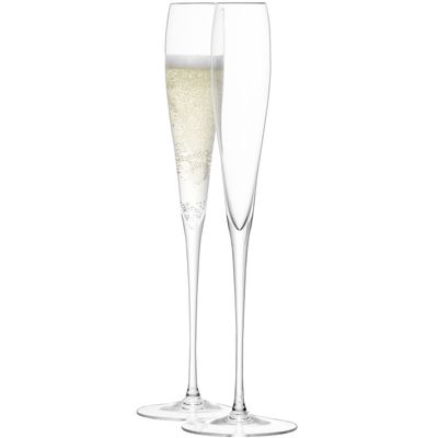 LSA International Wine Grand Champagne Flute 5.6 fl oz Clear x 2