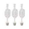 Fastrack Airlocks for Fermenting (Set of 3) | Bubble Airlock for Wine Making and Beer Making | BPA-Free S-Shaped | Used for Brewing Wine, Beer, Pickles & More | Transparent view 1
