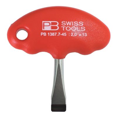 PB SWISS TOOLS Film Tool PB 1387 | 100% Swiss Made | Special T-Handle Screwdriver for Slotted Camera Screws