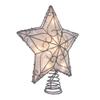 Kurt Adler UL 10-Light Metal Trimmed Capiz Inspired Star Treetop view 1