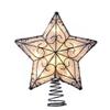 Kurt Adler UL 10-Light Metal Trimmed Capiz Inspired Star Treetop view 2