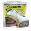Veggetti Veggie Slicer, Dual Stainless Steel Blade Vegetable Cutter for Thick or Thin Noodle, Works with Zucchini, Squash, Cucumbers, Carrots, and more, 2.76"L x 2.76"W x 6.32"H, White view 2