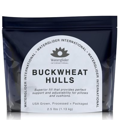 Waterglider International Replacement Buckwheat Husks for Meditation Zafu or Pillow, USA Grown Hulls, 2 lbs