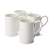 Portmeirion Sophie Conran Tall Mugs, Set of 4  12 Oz Fine Porcelain Coffee & Tea Cups  Stylish Everyday Drinkware for Dining & Entertaining, Elegant White Kitchen Tableware view 1