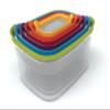 Joseph Joseph Nest Lock Plastic BPA Free Food Storage Container Set with Lockable Airtight Leakproof Lids, 12-Piece, Multi-Color view 1