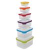 Joseph Joseph Nest Lock Plastic BPA Free Food Storage Container Set with Lockable Airtight Leakproof Lids, 12-Piece, Multi-Color view 2