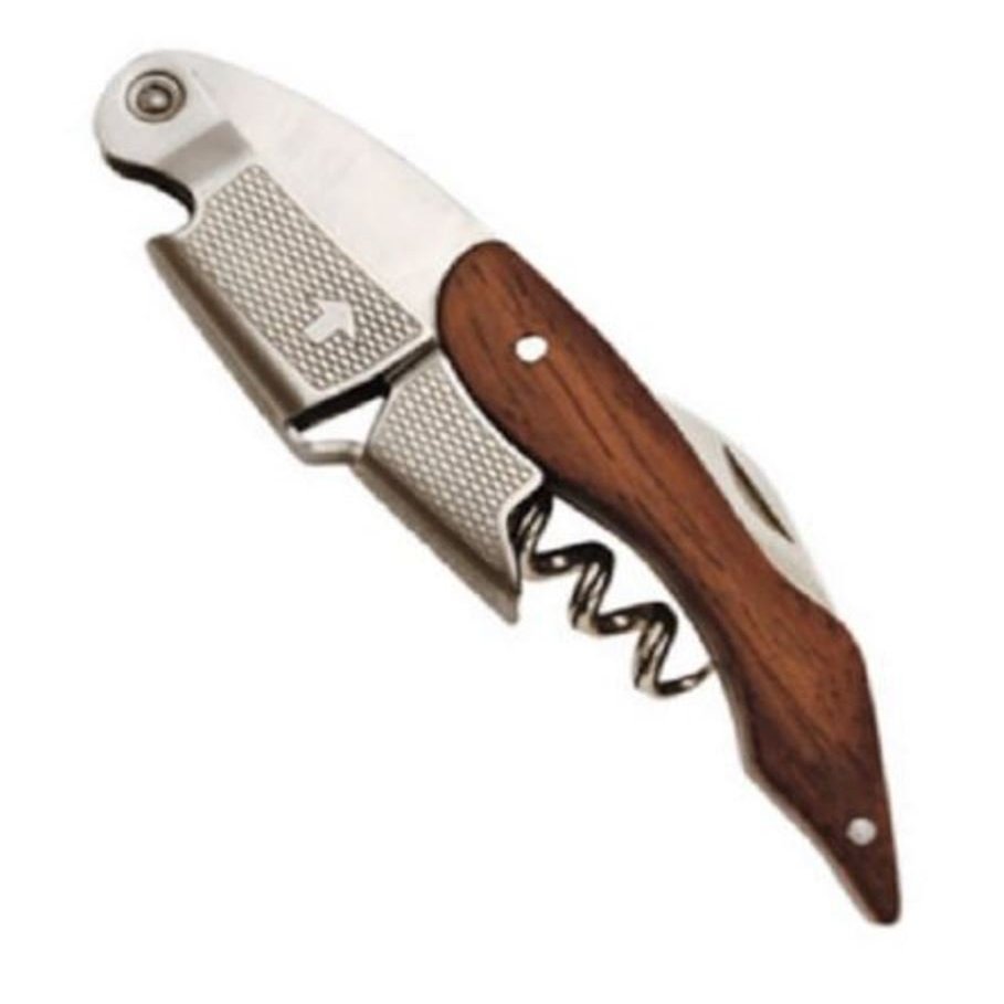 Wood Handle Professional Corkscrew Double Hinge Waiters/Server Wine Key #CH003-Pro