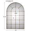 Uttermost Barwell Silver 29 1/2" x 44 1/4" Arch Mirror view 4