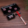 THY COLLECTIBLES 4 Pcs Japanese Sushi Plate Dinnerware Set Black With Chinese Double Happiness Design view 2