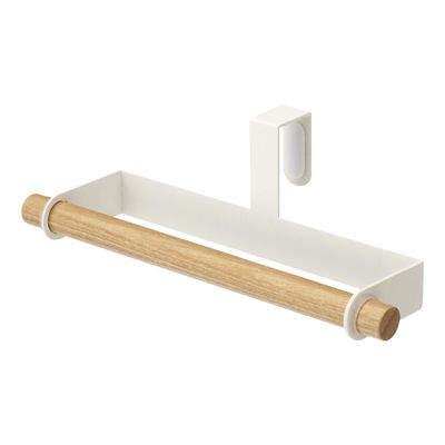 Yamazaki Home Tosca Kitchen Towel Hanger, Steel + Wood